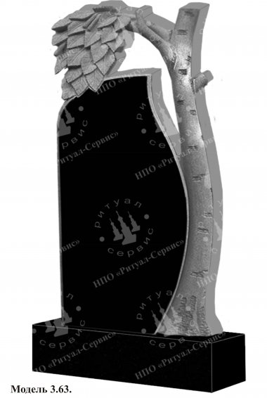 Памятник из натурального камня резной Модель 3.63