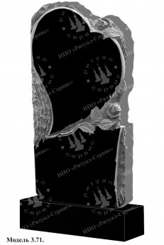 Памятник из натурального камня резной Модель 3.71: фото