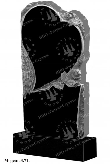 Памятник из натурального камня резной Модель 3.71