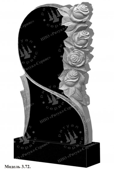 Памятник из натурального камня резной Модель 3.72