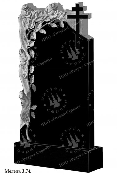 Памятник из натурального камня резной Модель 3.74