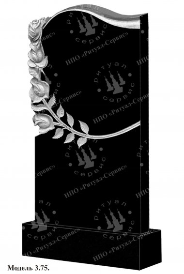 Памятник из натурального камня резной Модель 3.75