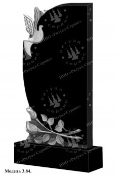 Памятник из натурального камня резной Модель 3.84: фото