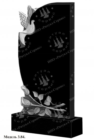 Памятник из натурального камня резной Модель 3.84