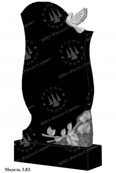 Памятник из натурального камня резной Модель 3.83