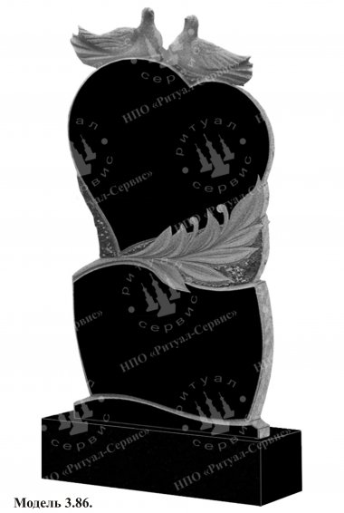 Памятник из натурального камня резной Модель 3.86