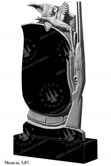 Памятник из натурального камня резной Модель 3.87