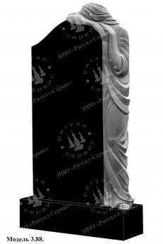 Памятник из натурального камня резной Модель 3.88: фото