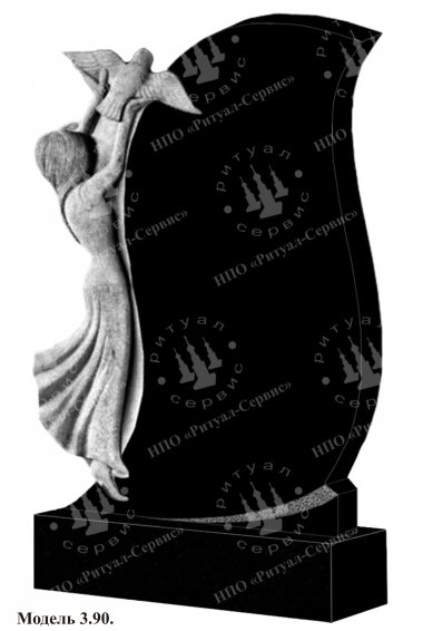 Памятник из натурального камня резной Модель 3.90