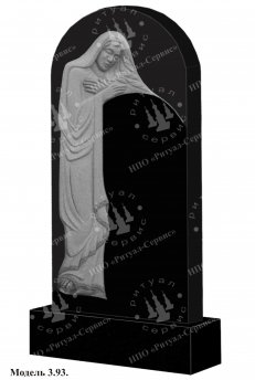 Памятник из натурального камня резной Модель 3.93: фото