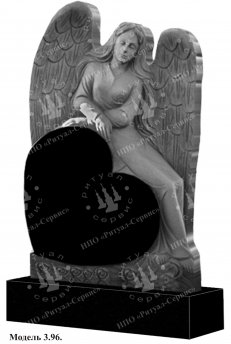 Памятник из натурального камня резной Модель 3.96: фото